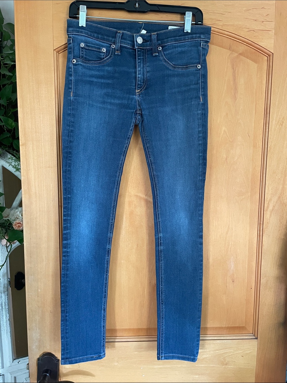 Rag & Bone Skinny Bedford Dark Blue Women’s Skinny Jeans Size 28